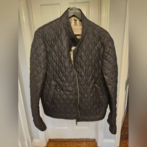 Burberry Brit Mens quilted motorcycle jacket.